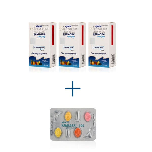 מארז 3 קמגרה + סוכריות קמגרה 100mg